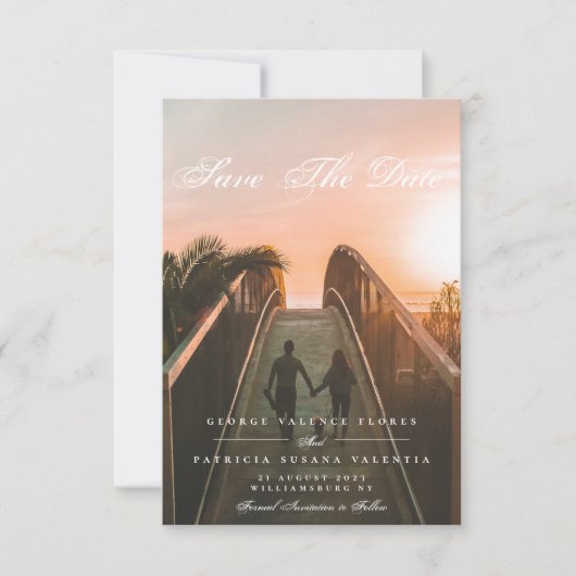 フォーマル書エレガント数々の写真 セーブザデート (正面)