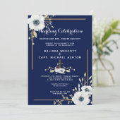 フォーマル白ア航海のネモネ結婚ネ 招待状 (スタンド正面)