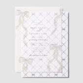 フォーマル白リフォーマルボ結婚ン ベラム紙招待状 (オフセット (招待状))