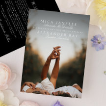 フォーマル白黒クラシックフルネーム写真