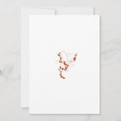 フォーマル素朴フローラクレストモノグラム結婚ズ 招待状 (裏面)