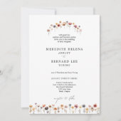 フォーマル結婚カラフルフローラの詳細 招待状 (正面)