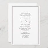 フォーマル結婚式招待状両親の一覧 招待状 (正面/裏面)