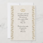 フォーマル結婚式招待状 招待状 (裏面)