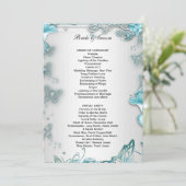 フォーマル結婚式 プログラム青 プログラム (スタンド正面)