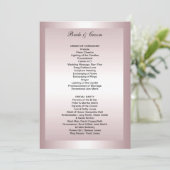 フォーマル結婚式 プログラム (スタンド正面)