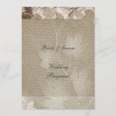 フォーマル結婚式 プログラム (裏面)