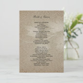 フォーマル結婚式 プログラム (スタンド正面)