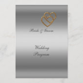 フォーマル結婚式 プログラム (裏面)