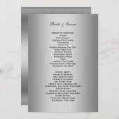 フォーマル結婚式 プログラム (正面/裏面)