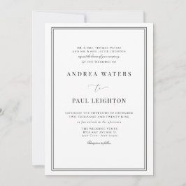 フォーマル結婚 招待状