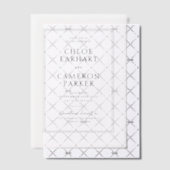 フォーマル縁どクラシックブラックスクエア結婚ズ ベラム紙招待状 (オフセット (招待状))