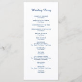 フォーマル航海の結婚テーマ プログラム (裏面)