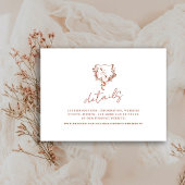 フォーマル錆フローラクレストモノグラム結婚ズ詳細 エンクロージャーカード