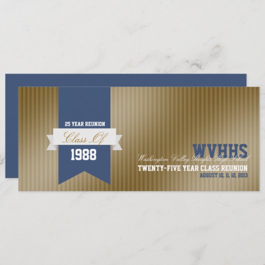 フォーマル高モダン校懇親会 招待状 (正面/裏面)