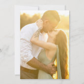 フォーマル カラフル フローラル モノグラム 結婚式 写真 招待状 (裏面)