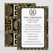 フォーマル クラシカル ギリシャン キー オブ ライフ ご夫婦 プログラム (正面/裏面)