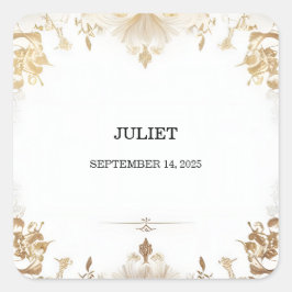 フォーマル シンプル クラシック ブランケット ブライズシャワー スクエアシール