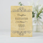 フォーマル フローラル フラワー - 披露宴の招待状 招待状 (スタンド正面)