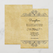 フォーマル フローラル フラワー - 披露宴の招待状 招待状 (正面/裏面)