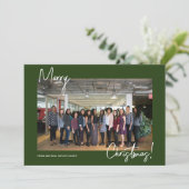 フォーマルOffice BusinessロゴMerry Christmas シーズンカード (スタンド正面)