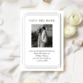 フォーマルScript with/Geometric Frame Photo結婚's セーブザデート