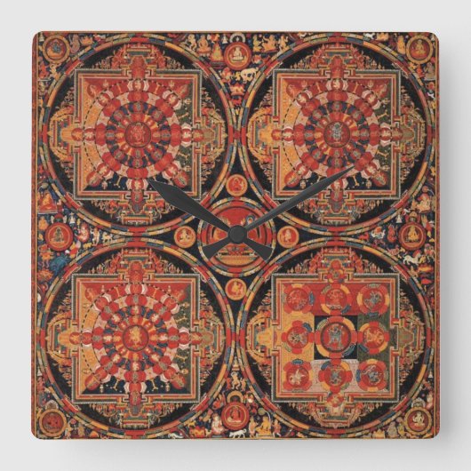 フォーマンダラ スクエア壁時計 (正面)