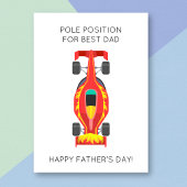 フォーミュラおもしろい1台のパンプンファーザーズデイカード カード