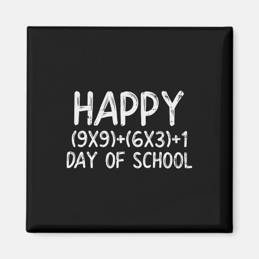 フォーミュラハッピー100日の学校100日先生 マグネット (正面)