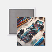 フォーミュラ1車 マグネット (正面/裏面)