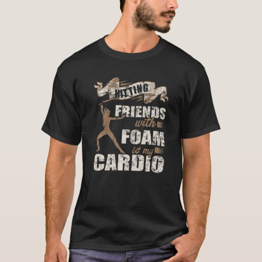 フォームで友達を叩くのが私の有酸素運動ラープ Tシャツ (正面)