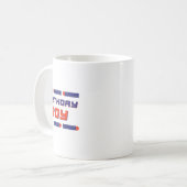 フォームダーツウォー誕生日ボーイシャツ コーヒーマグカップ (正面左)