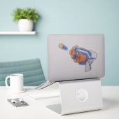 フォームダーツガンデザイン シール (デスク上のノートパソコン)