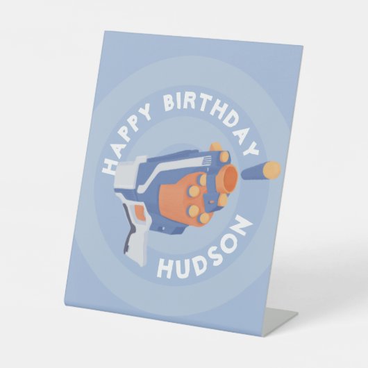 フォームダーツガンパーティーデザイン 台座サイン (正面)