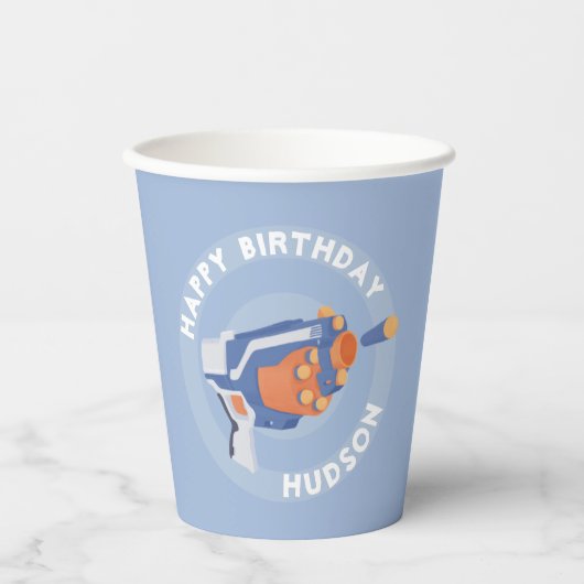 フォームダーツガンパーティーデザイン 紙コップ (正面)