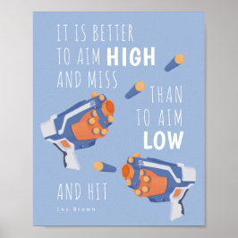 フォームダーツガン感動的デザイン ポスター