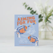 フォームダーツ銃のデザイン招待 ポストカード (スタンド正面)