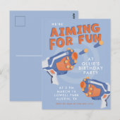 フォームダートガンのデザイン招待 ポストカード (正面/裏面)