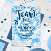 フォームパーティの招待状ボーイ絞り染めフォーム招待状 招待状