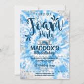 フォームパーティー招待状 男の子 タイダイ フォーム招待 招待状 (正面)