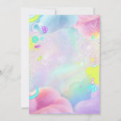 フォーム誕生日招待状 招待状 (裏面)