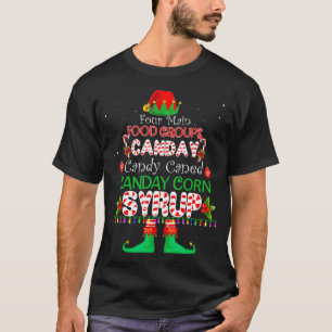 フォーメインフードグループ小妖精や小人バディクリスマスパジャマ Tシャツ