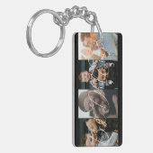 フォーモダンフォトコラージュ最高のパパ キーホルダー (正面左)