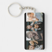 フォーモダンフォトコラージュ最高のパパ キーホルダー (正面)