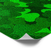 フォーモダンリーフクローバーフローラ ポスター (角)