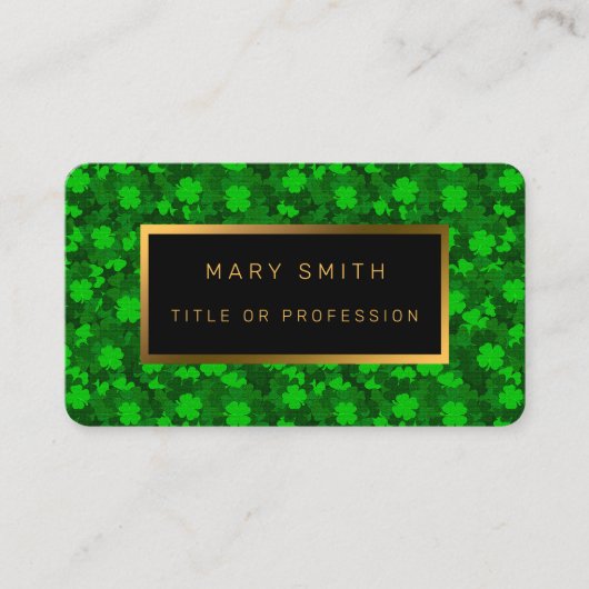 フォーモダンリーフクローバーフローラ 名刺 (正面)