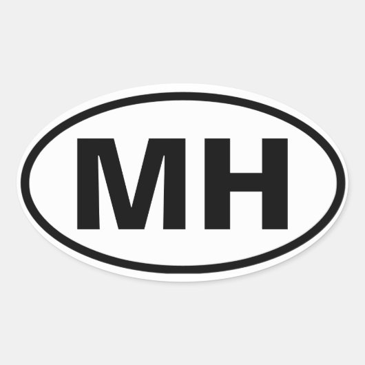 フォーモット・ヘイブン「MH」 楕円形シール (正面)