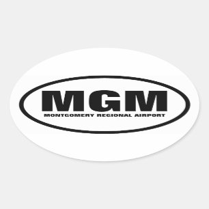 フォーモンゴメリー「MGM」 楕円形シール