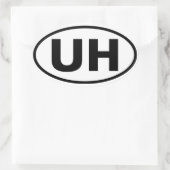 フォーユニバーシティヒルズ「UH」 楕円形シール (バッグ)