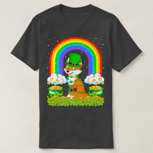 フォーラバーレインボーレプレシャンSt patricks day Tシャツ (デザイン正面)